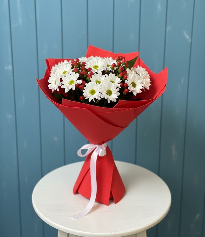 Букет цветов из: Хризантемы в Новую Купавну