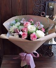 Букет цветов из:  Гвоздики, Орхидеи, Розы и Хризантемы #REPLACE_PRED# Новую Купавну