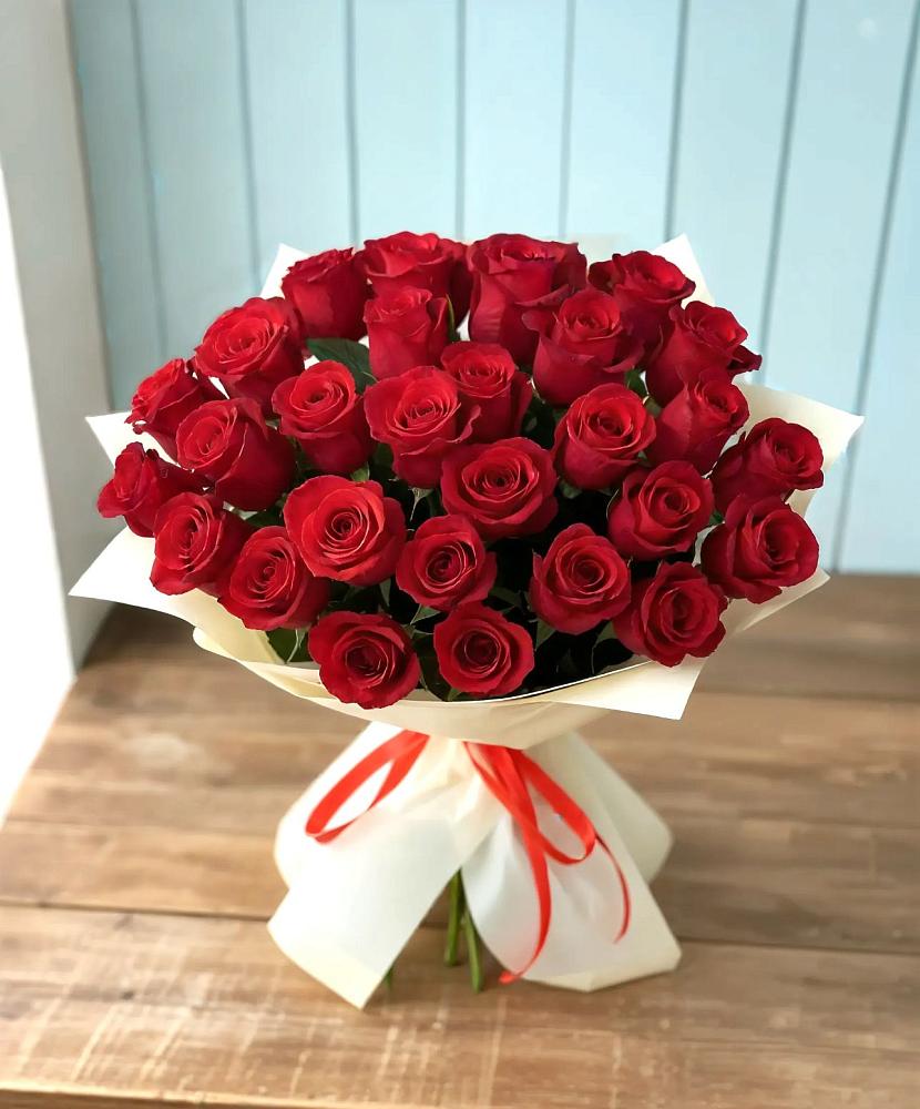Букет 29 Красных роз в Новую Купавну