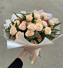 Букет Кремовые розы Латте в Новую Купавну