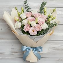 Букет цветов из:  Лизиантусы #REPLACE_PRED# Новую Купавну