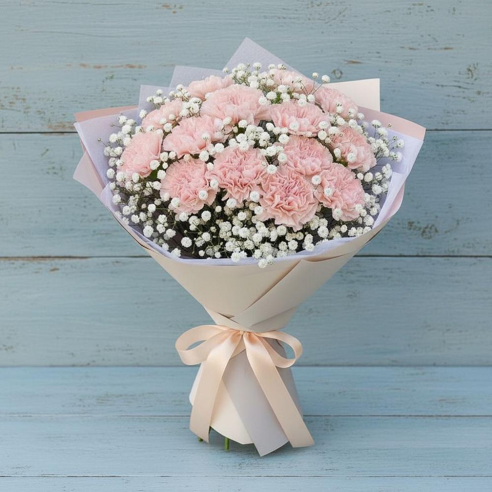 Букет цветов из: Гвоздики в Новую Купавну