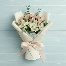 Букет цветов из:  Альстромерии в Новую Купавну