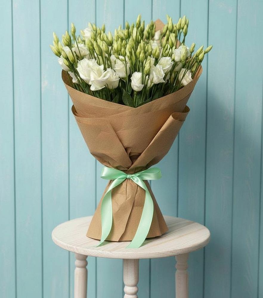 Букет цветов из: Лизиантусы в Новую Купавну