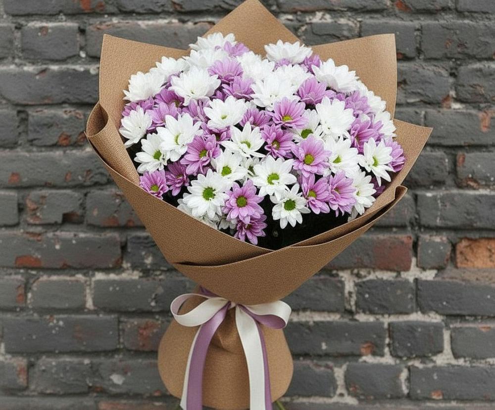 Букет цветов из: Хризантемы в Новую Купавну