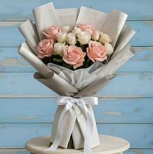 Букет цветов из:  Розы #REPLACE_PRED# Новую Купавну
