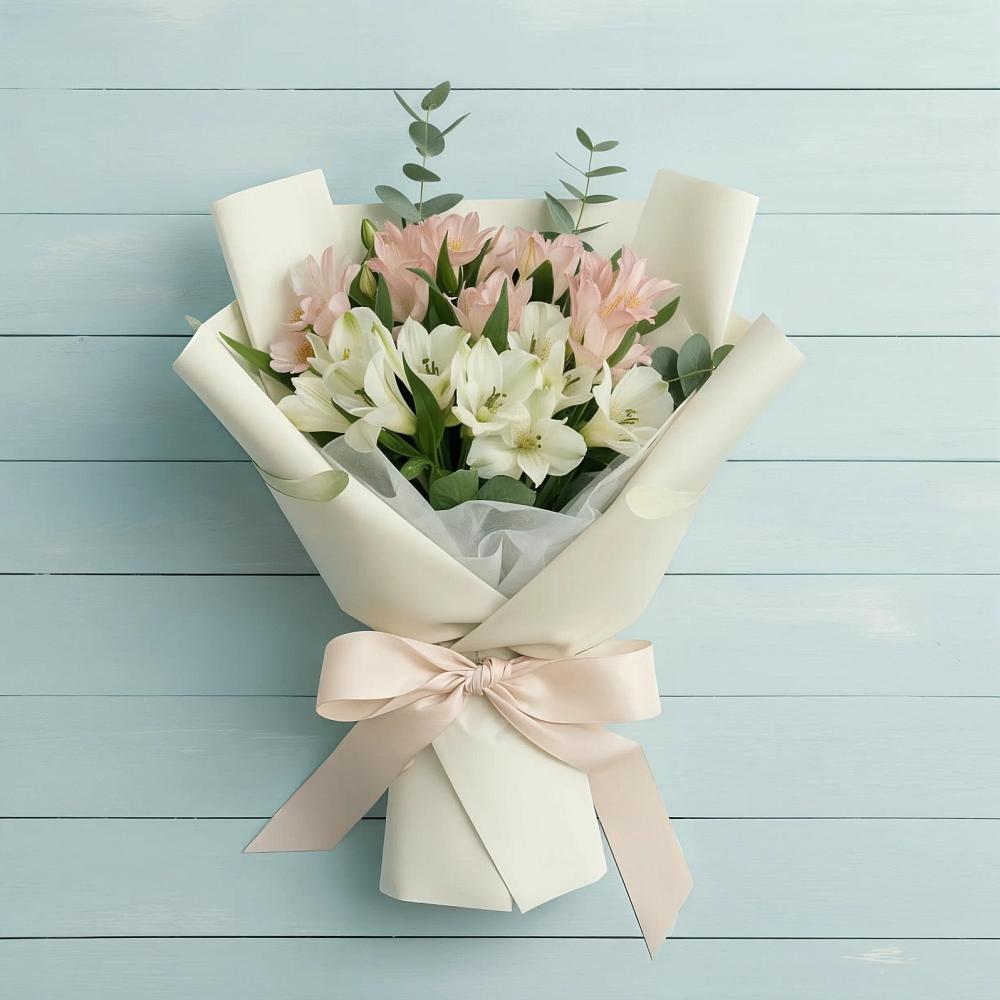 Букет цветов из: Альстромерии в Новую Купавну