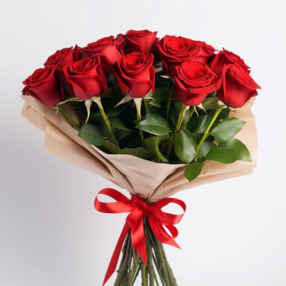 Букет 11 Красных роз Эдлесс Лав в Новую Купавну