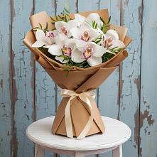 Букет цветов из:  Орхидеи и Розы в Новую Купавну